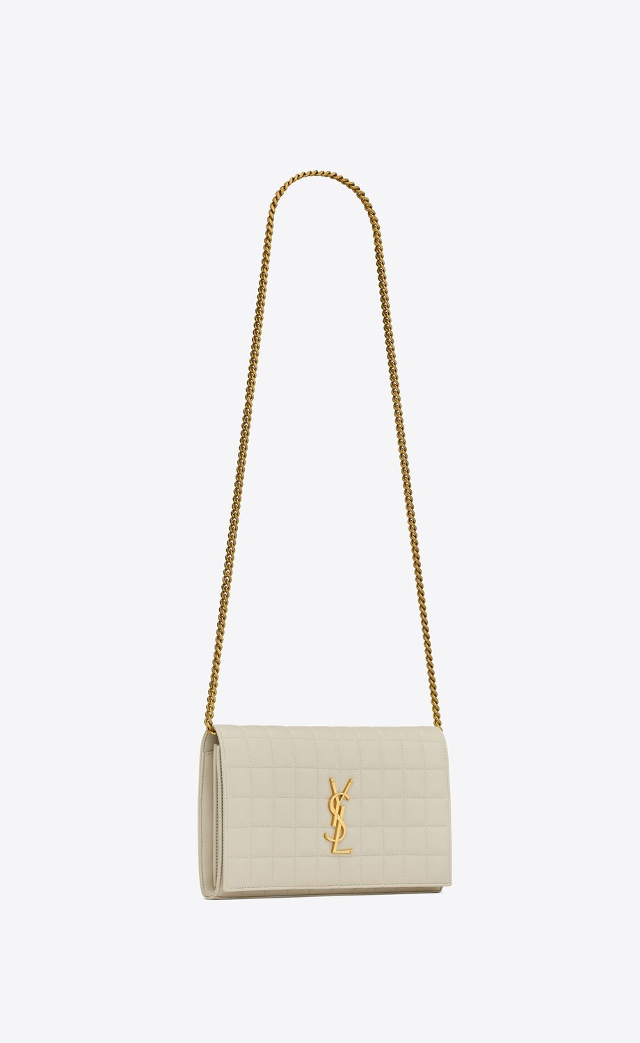 CASSANDRE MATELASSÉ CARRÉ CHAIN WALLET IN LAMBSKIN